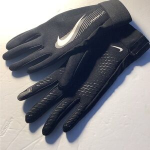 Nike Therma Fit Black White Women Gloves Size Large Tech Fingers